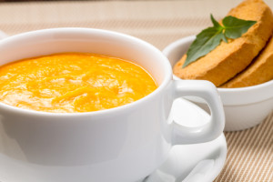 http://www.dreamstime.com/stock-photo-pumpkin-soup-bowl-fresh-basil-white-image33830770