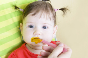 http://www.dreamstime.com/royalty-free-stock-photography-little-baby-girl-eating-vegetable-puree-image24910737